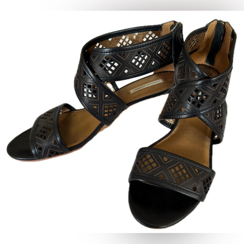 Cynthia Vincent Leah, demi wedge sandal